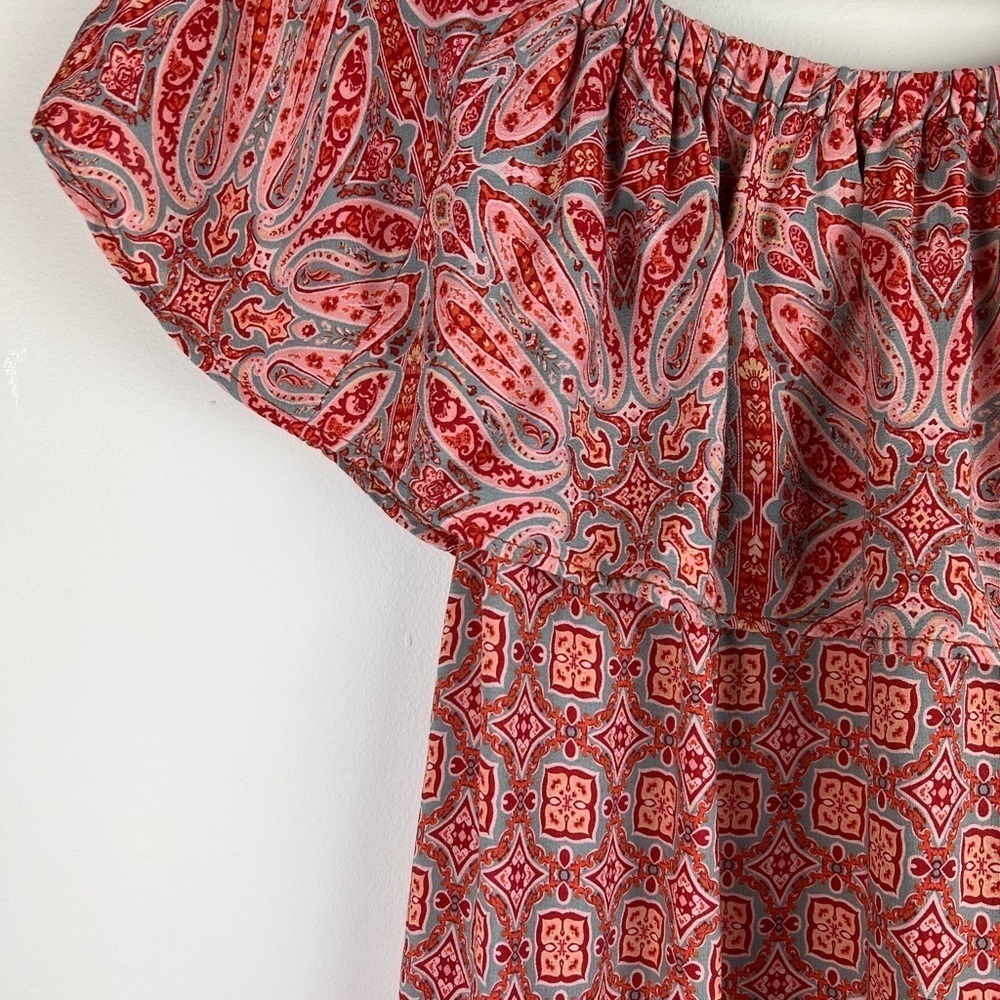 Sanctuary | Feminine Garden Party Misha Off The Shoulder Shift Dress | L - Picture 6 of 8
